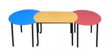Small D Ends Table With Bite Table At Each End